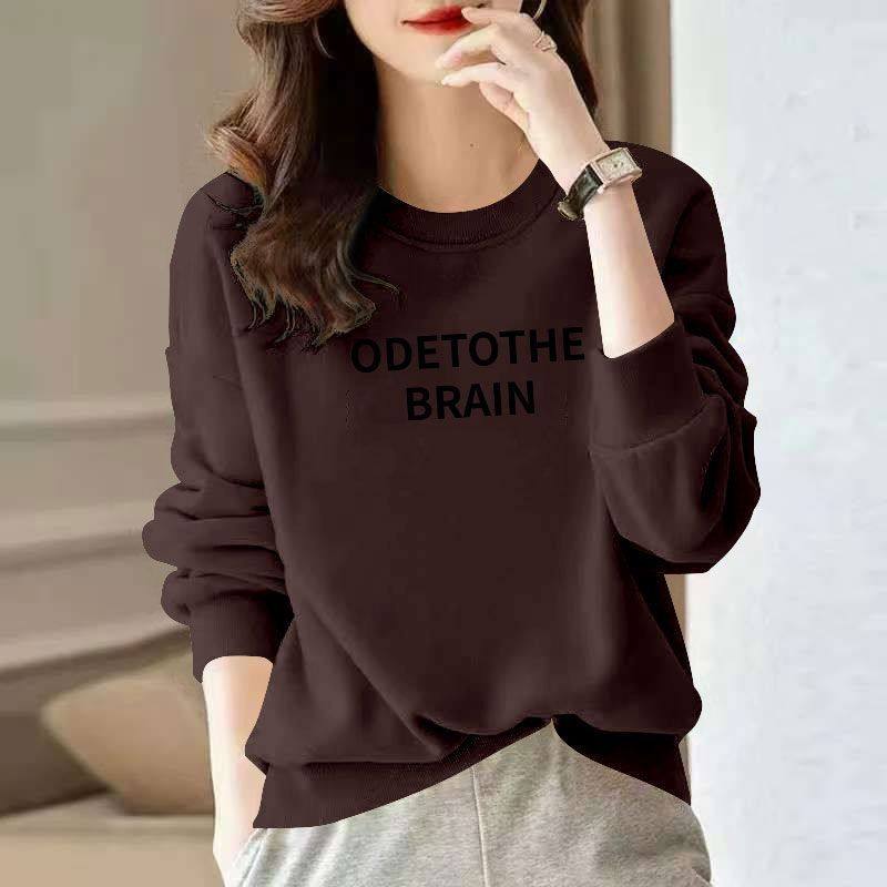 春秋纯棉抹茶绿圆领卫衣女时尚新款韩版洋气百搭爆款休闲套头上衣,淘宝优惠券,粉丝福利购,淘宝优惠卷