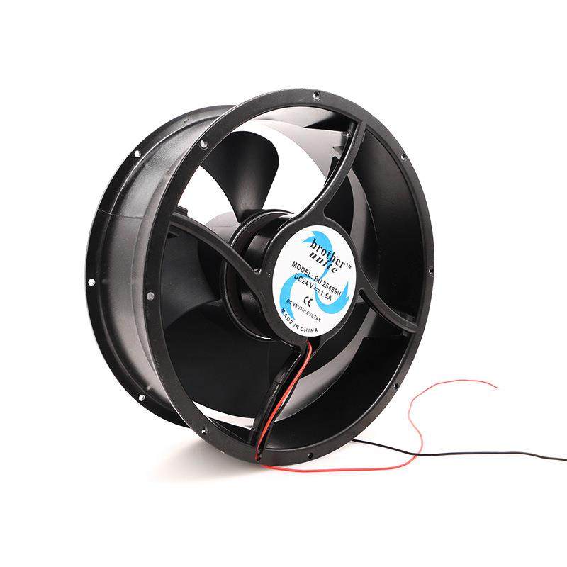 25489 external rotating motor fan DC DC 12v24v48v exhaust fan chassis cabinet fan