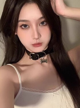 性感朋克狗骨头choker项圈牵引