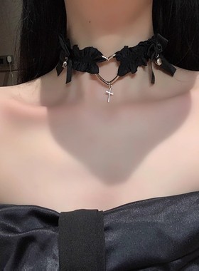 性感爱心形腿环大腿链子2025新款锁骨链choker项圈女颈带颈链配饰