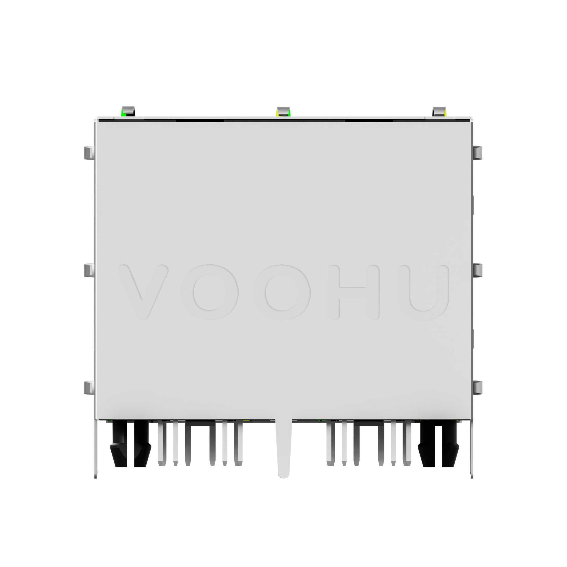 【现货】四口千兆rj45模块带灯 2x2双层母座 SYT22Q146DB2A2DB057 - 图1