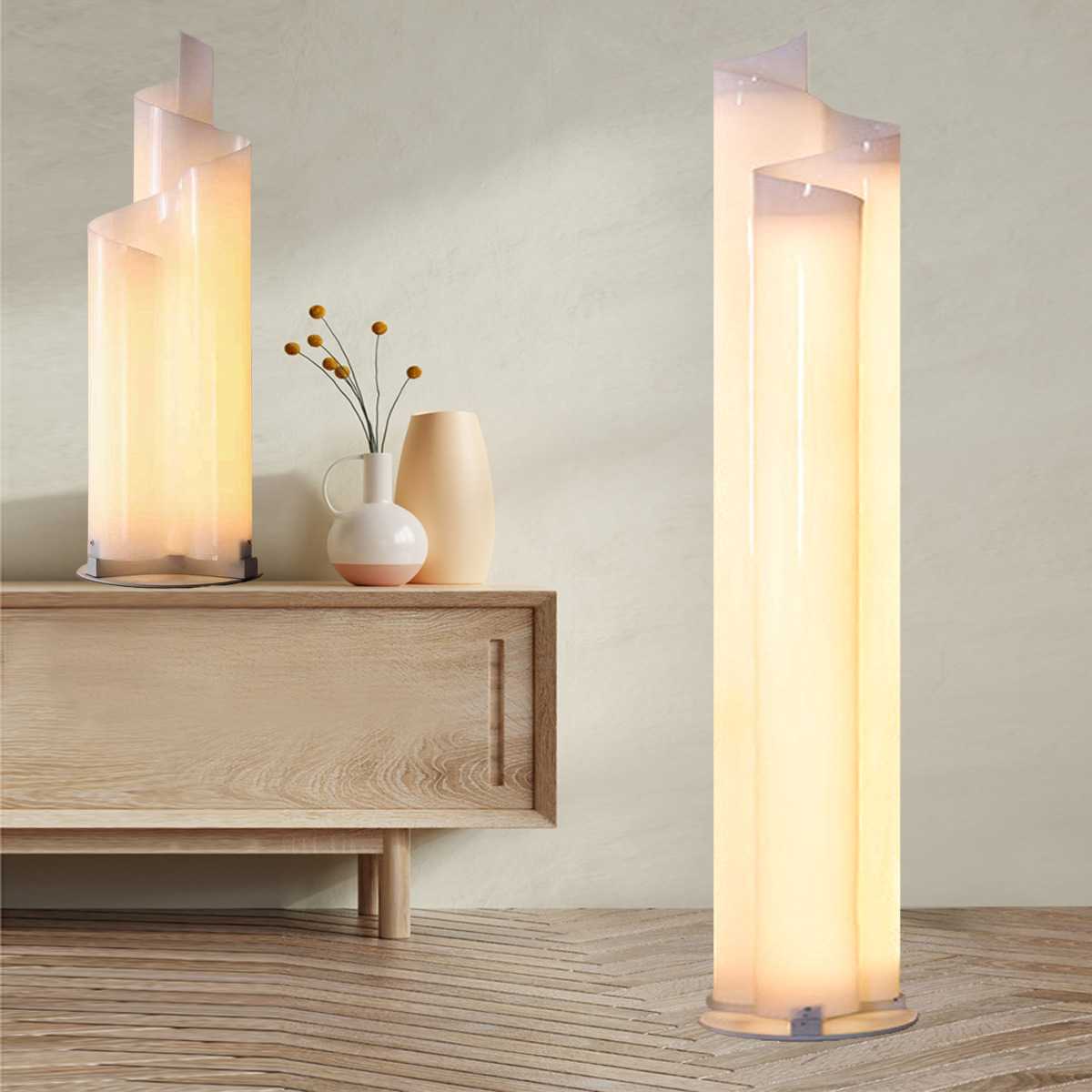 现代简约冰川流光台灯客厅卧室床头ins氛围设计师款冰山立落地灯 - 图2