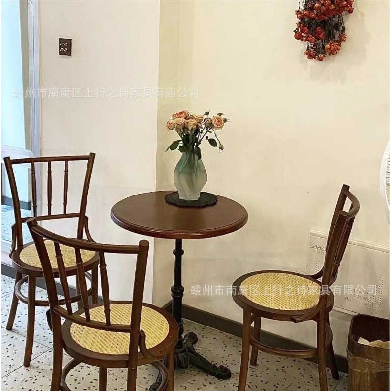 美式中古风餐桌椅组合法式餐椅复古咖啡厅桌椅一整套商用餐饮桌椅,淘宝优惠券,粉丝福利购,淘宝优惠卷