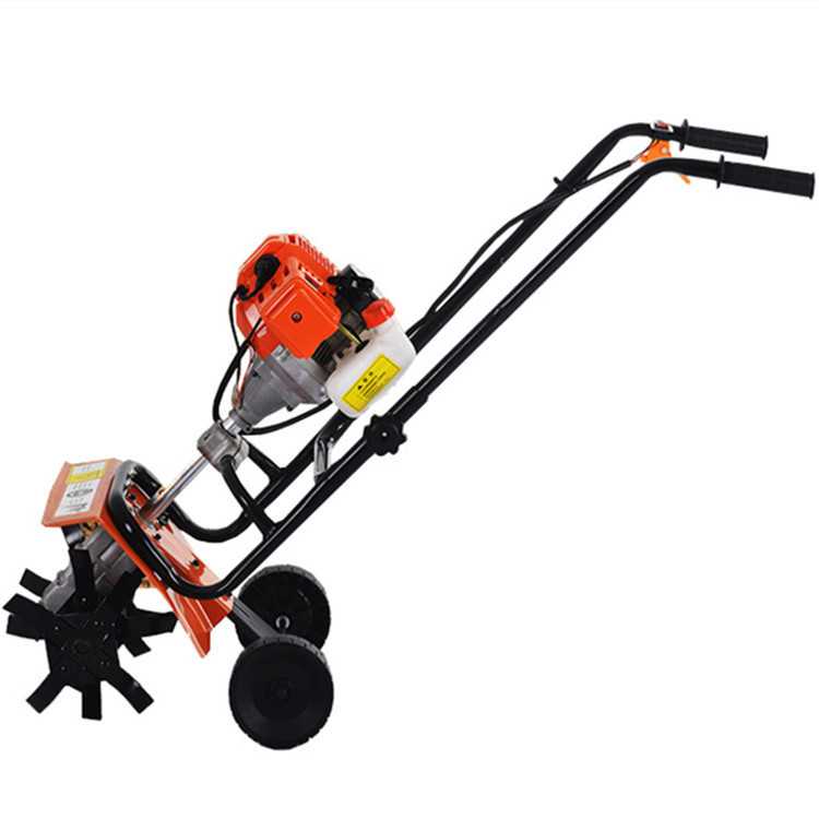 Portable 7.5 HP rotary tiller, household furrow plow, four-wheel drive diesel micro tiller