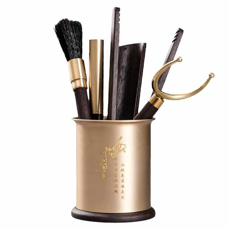 铜木茶道六君子套装茶夹茶勺黑檀木配件茶艺功夫茶具养壶笔茶配件,淘宝优惠券,粉丝福利购,淘宝优惠卷