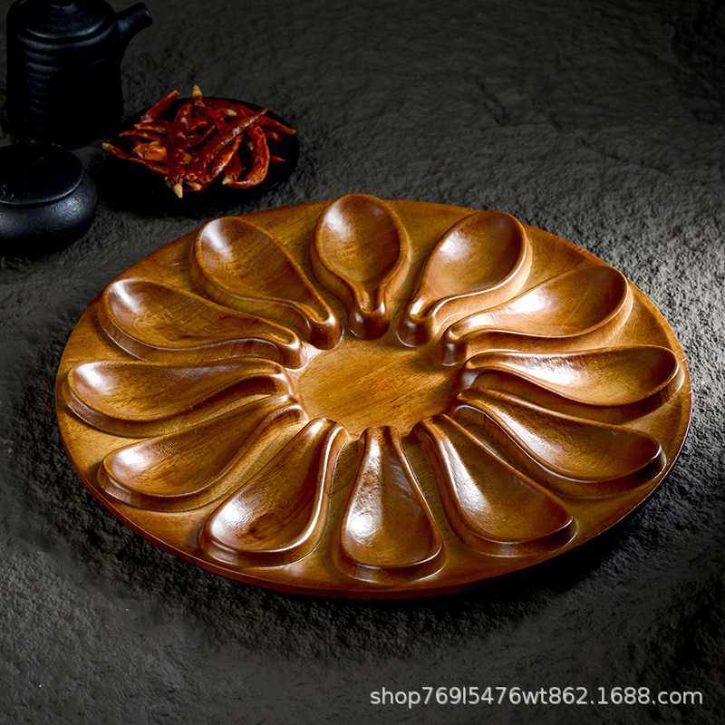 木质创意特色火锅店餐具十二个牛肉丸盘子套装虾滑勺小吃盘鱼滑盘,淘宝优惠券,粉丝福利购,淘宝优惠卷