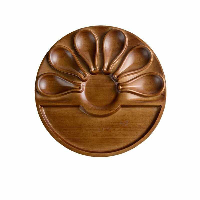 木质创意特色火锅店餐具十二个牛肉丸盘子套装虾滑勺小吃盘鱼滑盘,淘宝优惠券,粉丝福利购,淘宝优惠卷