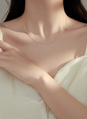 【透莎】侧身链纯链S925纯银项链