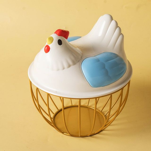 Household kitchen egg basket storage basket vegetable iron storage basket storage basket O fruit basket vegetable basket metal basket span