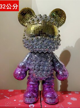 轻奢网红熊储钱罐l客厅玄关电视柜装饰品卡通创意摆件存钱罐多颜