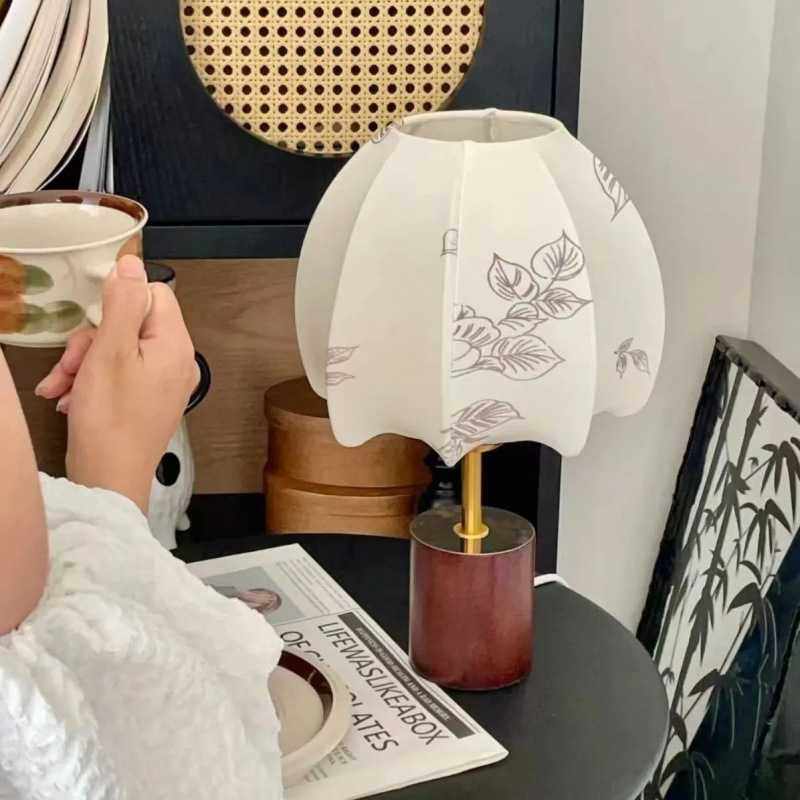 法式复古古风实木台灯美式床头柜卧室中古书房客厅氛围床头灯,淘宝优惠券,粉丝福利购,淘宝优惠卷