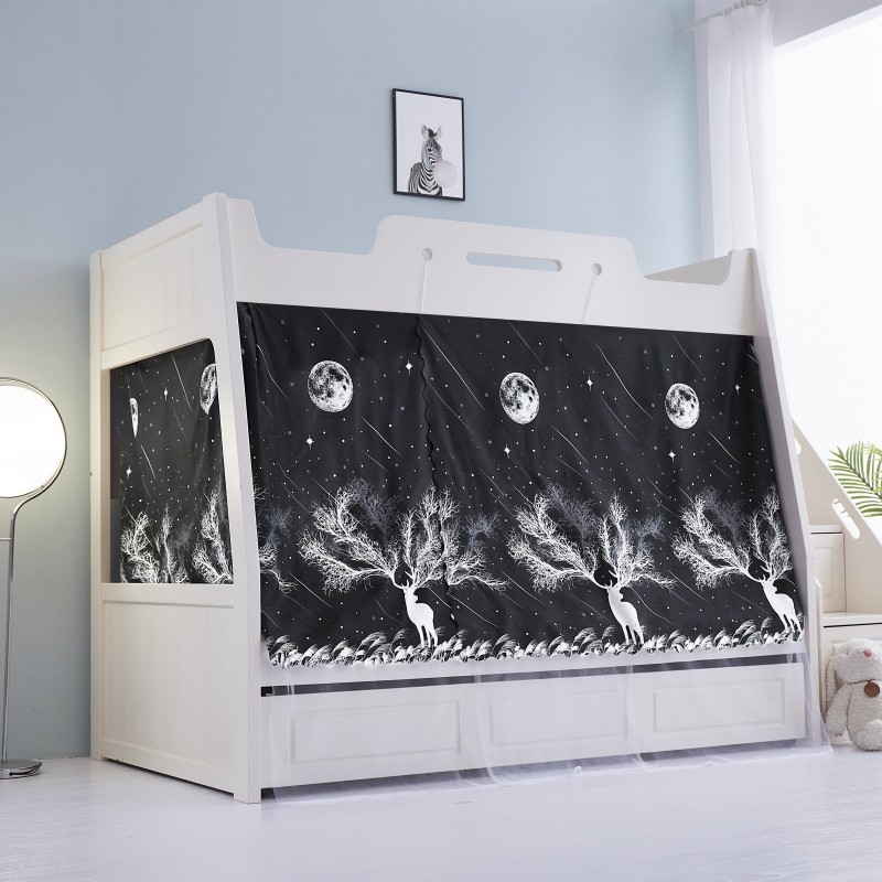 子母床床帘蚊帐一体式1.2m家用上下铺儿童双层高低铺防尘顶1.5米,淘宝优惠券,粉丝福利购,淘宝优惠卷