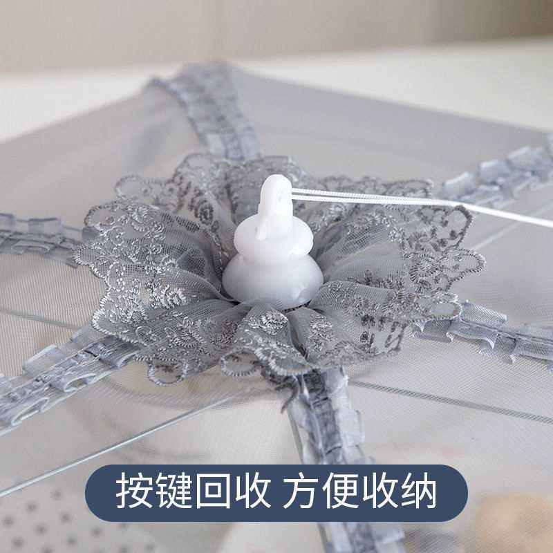 新款折叠家用餐桌罩盖菜罩防苍蝇防尘菜罩子饭罩遮菜盖伞大号收纳 - 图0