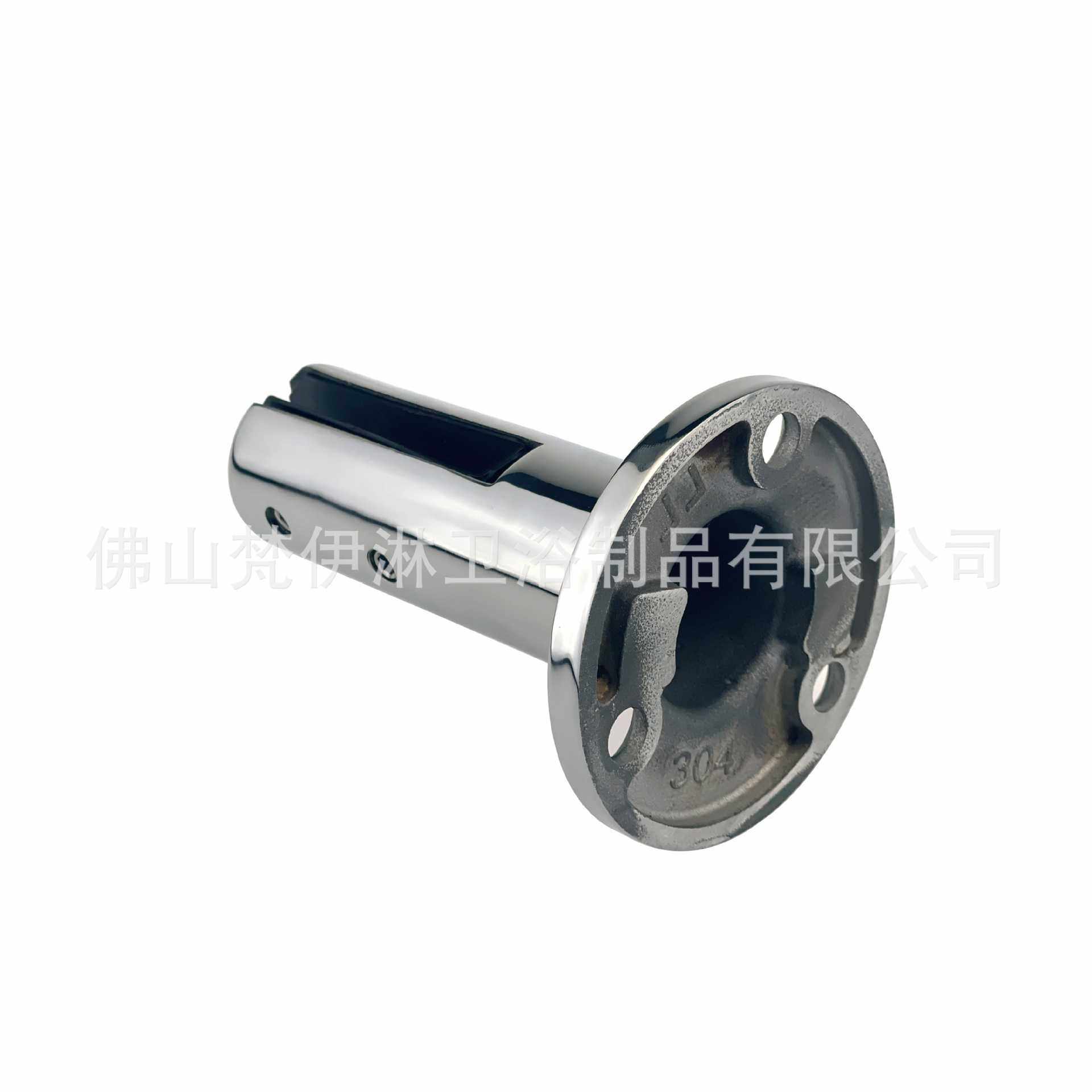 佛山不锈钢精铸圆柱泳池夹落地玻璃夹玻璃栏杆底座玻璃围栏固定夹 - 图0