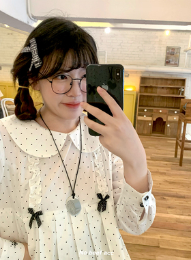 No beef 韩国小众金属梳子吊坠黑绳项链女独特设计感百搭颈链