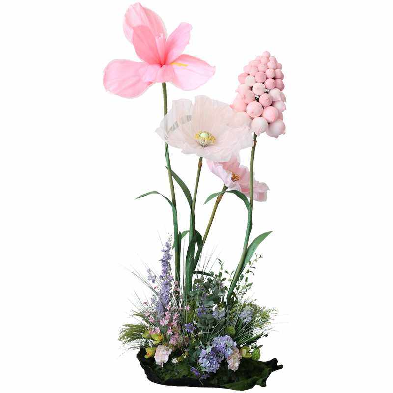 仿真花造景橱窗花艺摆件风信子仿真绿植商场美陈堆景组合花卉摆件,淘宝优惠券,粉丝福利购,淘宝优惠卷