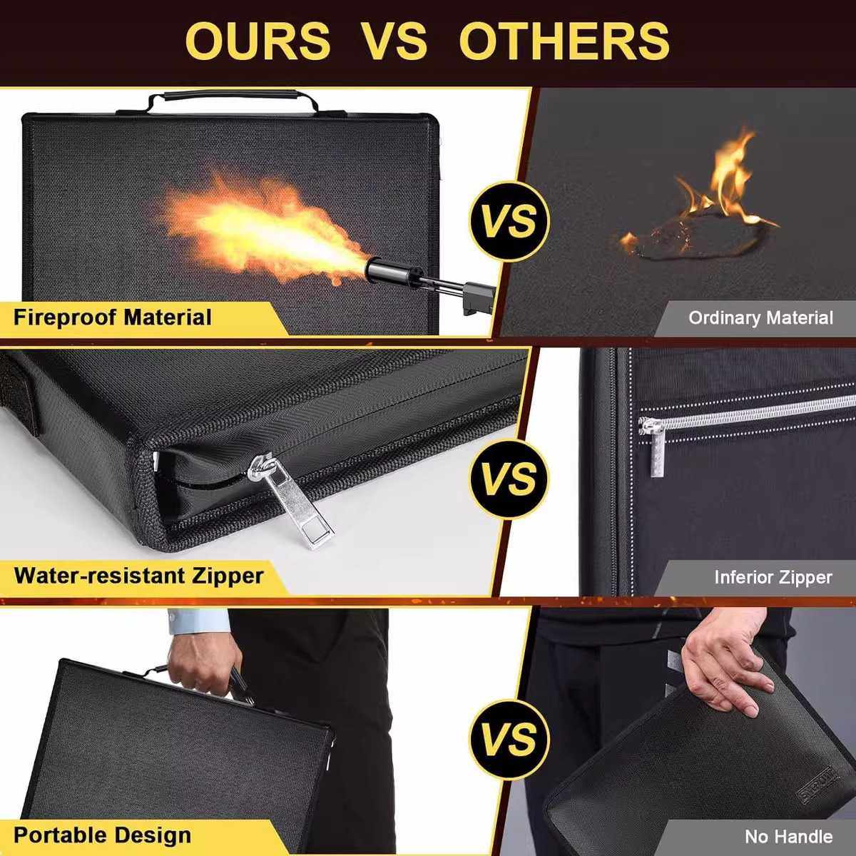 全新款办公文件防火收纳袋资料档案防火风琴收纳包收纳包多层票据,淘宝优惠券,粉丝福利购,淘宝优惠卷