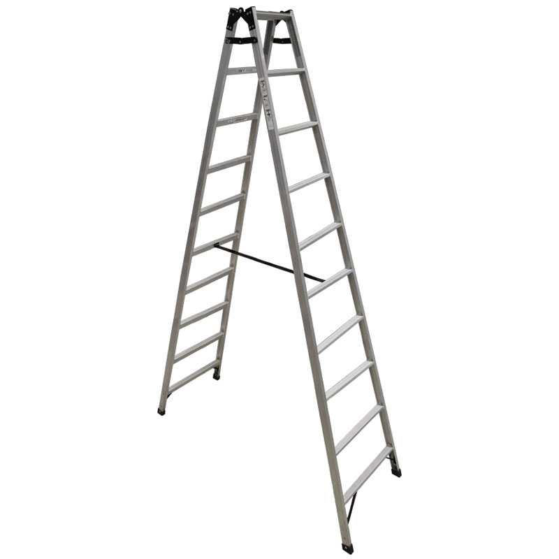 稳耐家用梯子折叠加厚铝合金人字梯双侧B多功能梯255-256-257-系 - 图1