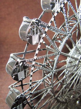 可转动旋转摩天轮模型摆件浪漫创J意情调生日礼物送朋友