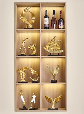 轻奢高档风e生水起摆件高级感客厅玄关电视柜酒柜家居软装饰品