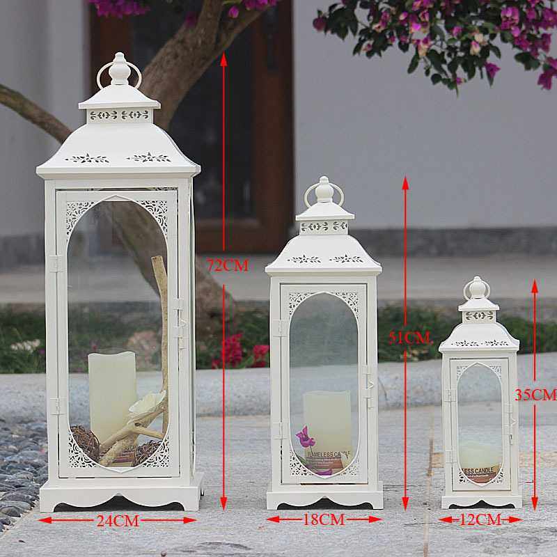 欧式铁艺复古镂空烛台摆件防风落地风灯蜡烛台婚庆道具路引马灯,淘宝优惠券,粉丝福利购,淘宝优惠卷