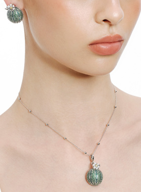 GdV水果系列水晶珍珠蜜瓜项链