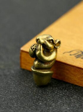 仿古纯铜实心十二生肖小把件性文化趣味生肖一套文玩收藏铜工艺品