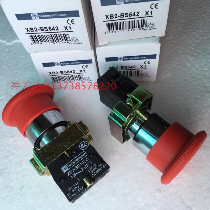天洲电器NP2/XB2-BS542急停按钮开关ZB2-BE102C常闭1-2 NC 银触点 - 图1