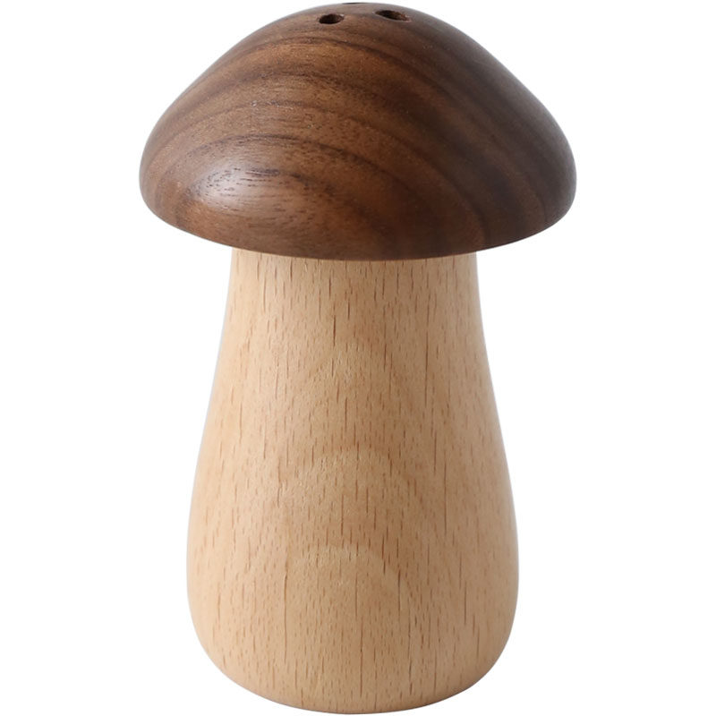 舍里 日式实木创意可爱蘑菇牙签筒牙签盒餐厅家用牙签罐牙签桶,淘宝优惠券,粉丝福利购,淘宝优惠卷