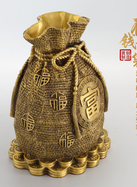铜存钱罐摆件招财进宝