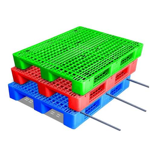 1212内置8条钢管川字网格塑胶卡板塑料托盘仓储栈板垫板地台板 - 图3