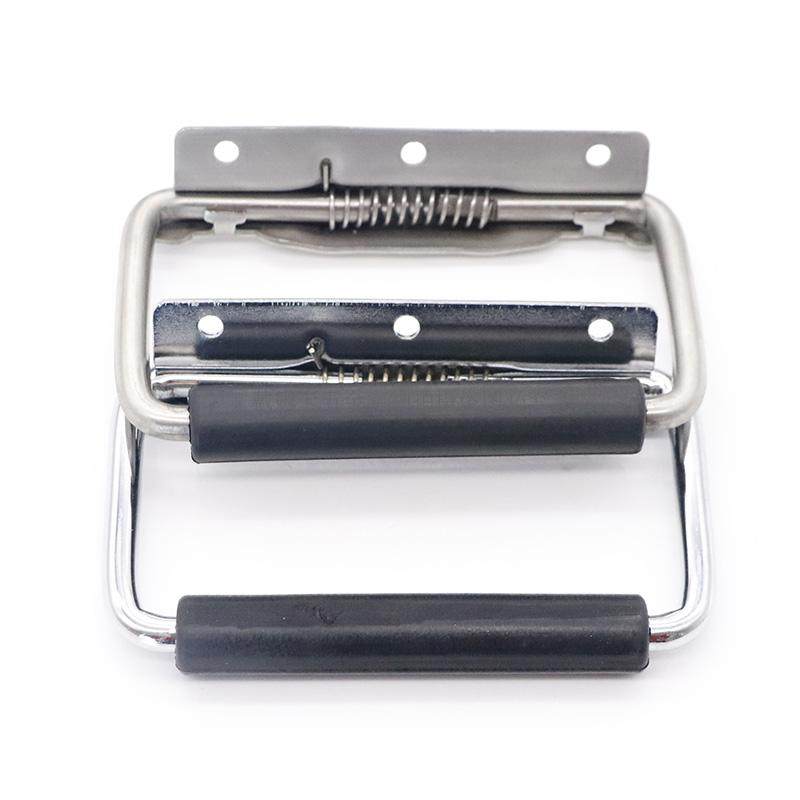 实拍同生久LS504-1 带胶套活动拉手带弹簧自动回位 304不锈钢碳钢,淘宝优惠券,粉丝福利购,淘宝优惠卷