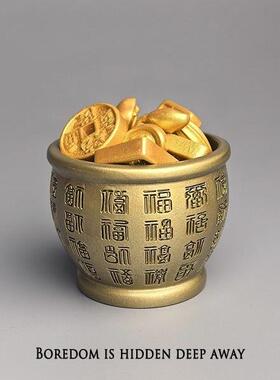 无聊的时候，放一个聚宝盆来吸引财富和治愈，电脑桌面日式工作站