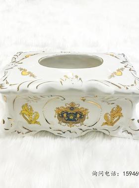 KTV高档商务会所摆台用品陶瓷话筒架纸巾盒果盘架烟缸全套可定制