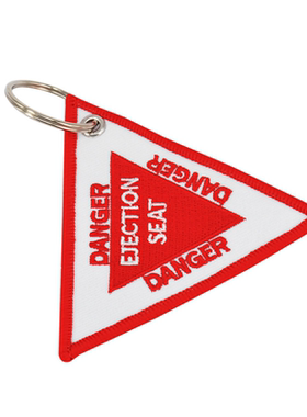 EjectionSeat三角形刺绣钥匙扣