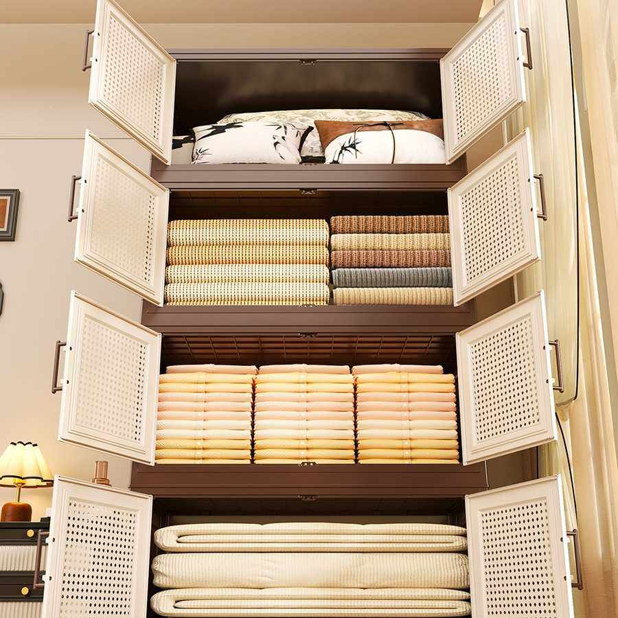 收纳柜免安装加厚折叠收纳箱家用卧室衣服大容量整理盒零食架,淘宝优惠券,粉丝福利购,淘宝优惠卷