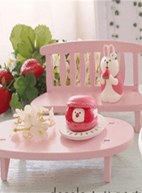 可爱木质圆桌微景观家具摆件 木制工艺拍摄道具摆饰品Z厂家供应定