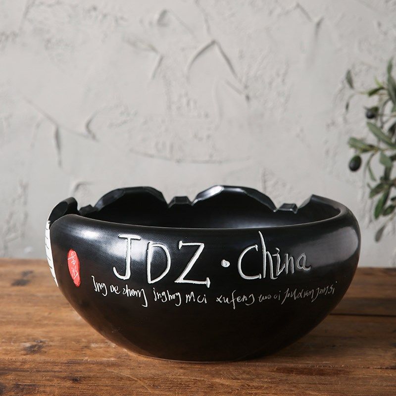 陶瓷荷花缸客栈餐厅文艺花盆景德镇鱼缸睡莲缸碗莲盆水洗书房笔洗,淘宝优惠券,粉丝福利购,淘宝优惠卷