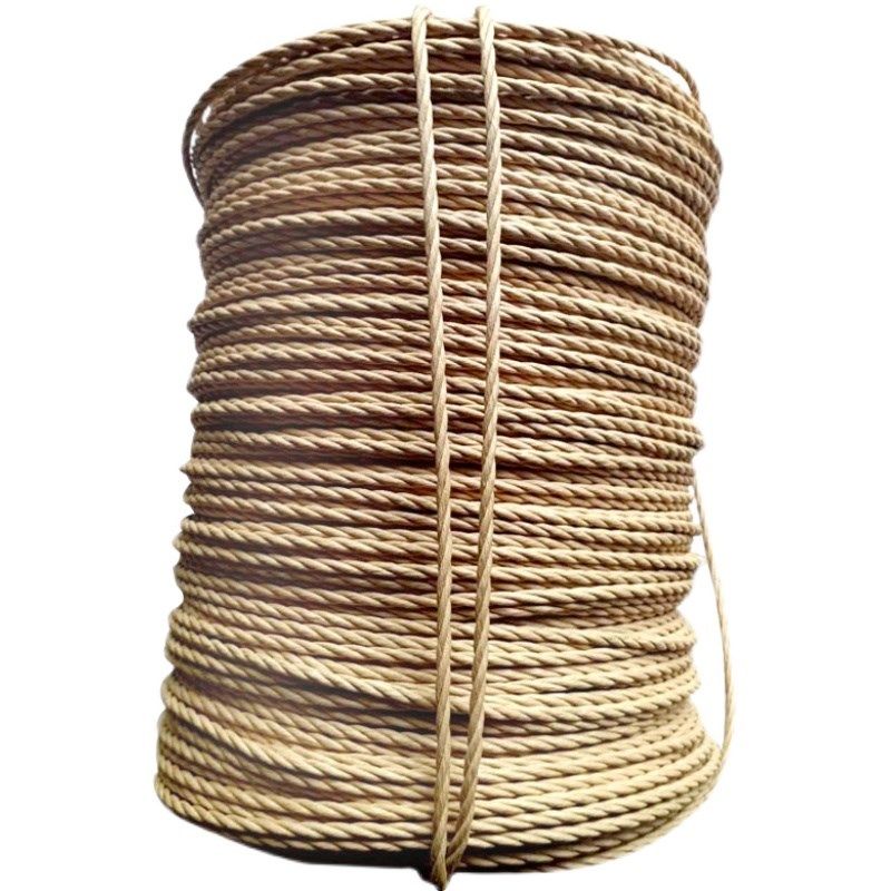 三股牛皮纸绳子Y椅家俱编织防水纸藤环保绳猫爬架订制坐垫捆扎diy,淘宝优惠券,粉丝福利购,淘宝优惠卷