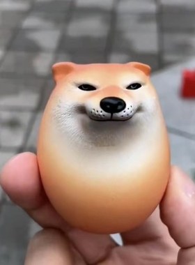 柴犬狗蛋玩c偶摆件沙雕搞笑桌面柴柴沙雕模玩潮玩公仔桌面车内摆