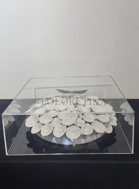 现代轻奢简约纯手工陶瓷花器w摆件样板极简陶瓷花盆装饰品创意摆