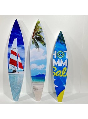 夏季泡沫冲浪板装饰海洋风道具橱窗DP点展厅活动4S店商场舞台美陈