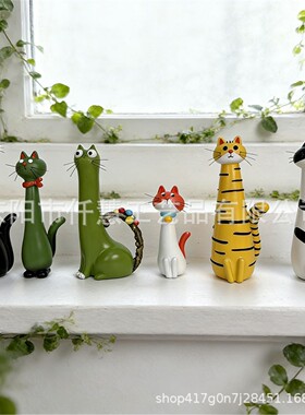 爆款Handmade quirky cat-shaped vase手工古怪猫花瓶
