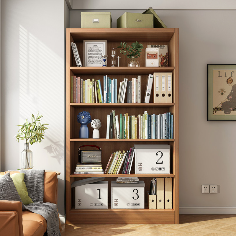 简易书架置物架落地多层收纳柜子储物柜学生卧室家用书柜现代简约,淘宝优惠券,粉丝福利购,淘宝优惠卷