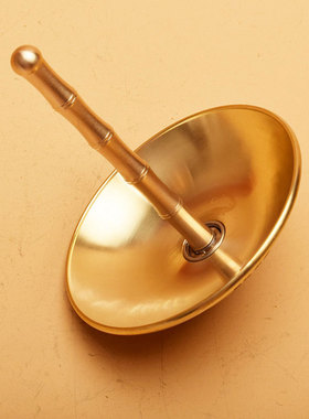 黄铜八卦伞创意转转手把件解压风生水起天机伞节庆礼品摆件