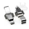 304 stainless steel double spring buckle with lock, wooden box padlock buckle, box buckle, chassis buckle, luggage accessories