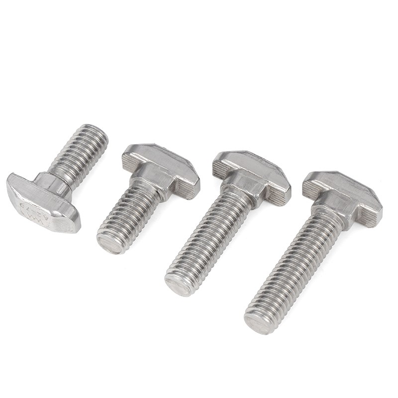 304不锈钢欧标T型螺丝铝型材配件螺钉T形螺栓M6M8 30型40型45型L - 图3