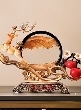 事事如意鹿摆件 新家新居创意装饰品 玄关电视柜桌面摆件朋友送物