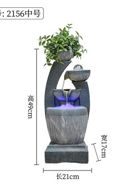 欧式流水摆件循环水生财q客厅加湿器山水景观简约现代假山喷泉造