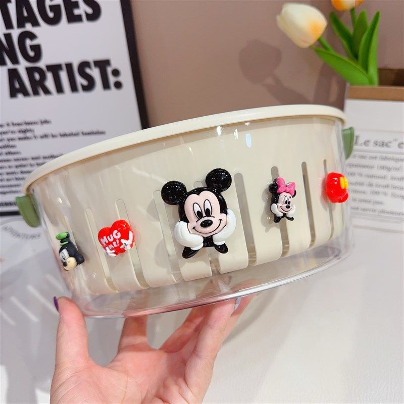 可爱洗菜盆沥水篮家用厨房双层洗水果篮子淘菜盆客厅精致小水果盘,淘宝优惠券,粉丝福利购,淘宝优惠卷